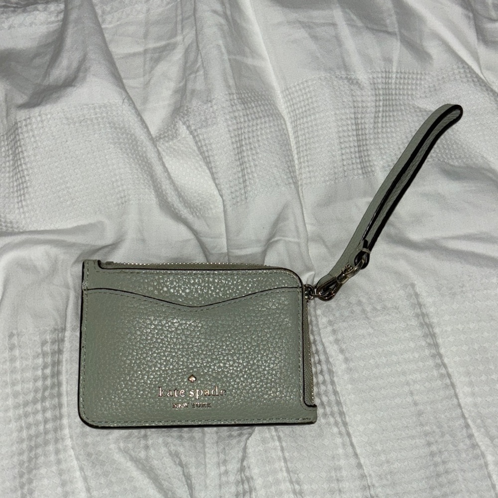 Kate Spade Light Green Wristlet Wallet